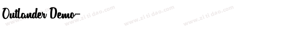 Outlander Demo字体转换